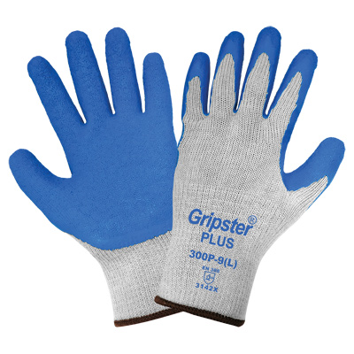 Gripster Plus Premium Etched Rubber Palm Coated Gloves with Ergonomic Hand Shape 10(XL)