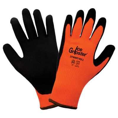 Ice Gripster Water Repellent Heavy Napped Rubber Coated High-Visibility Low Temperature Gloves 10(XL)