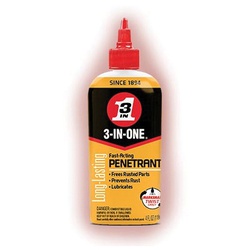 3-IN-ONE 120015 Fast Acting Penetrant Drip Oil, 4 oz Bottle, Liquid Form, Light Brown, 0.8