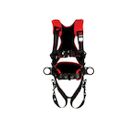 3M Protecta Fall Protection 1161223 Positioning/Climbing Harness, S, 420 lb Load, Polyester Strap, Tongue Leg Strap Buckle, Quick-Connect Chest Strap Buckle, Steel Hardware, Black