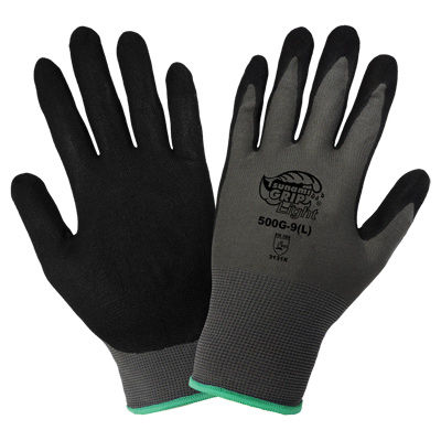 Tsunami Grip Light Mach Finish Nitrile-Coated Retail Tagged Gloves 10(XL)