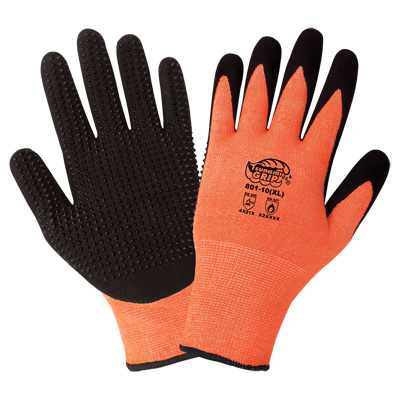Tsunami Grip High-Visibility Heat Resistant Dotted Palm Gloves 10(XL)