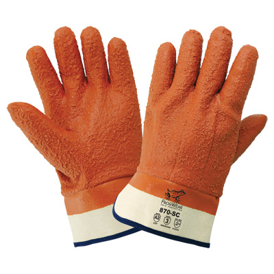 FrogWear Cold Protection Heavy-Duty Rough Finish PVC Cut Resistant Gloves One Size