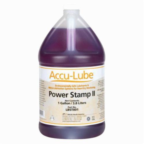 Accu-Lube LBSTII01 Power Stamp II Heavy Duty MQL Lubricant, 1 gal Jug, Mild, Liquid, Purple