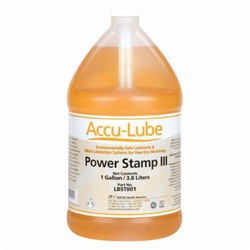 Accu-Lube LBSTIII01 Power Stamp III Heavy Duty MQL Lubricant, 1 gal Jug, Mild, Liquid, Golden