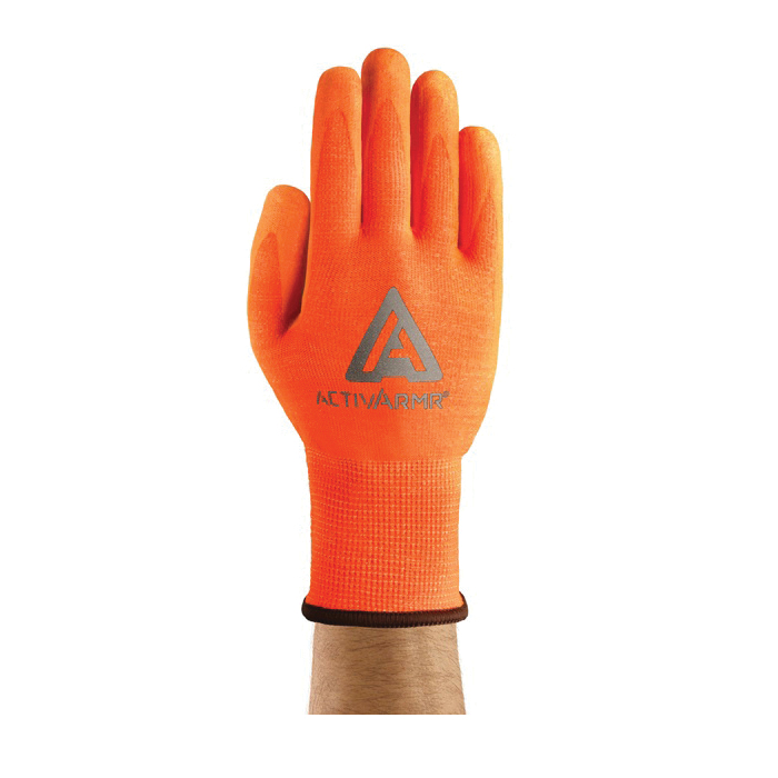 ActivArmr 97013070-VEND 97-013 Anti-Static High Dexterity Medium Duty Cut-Resistant Gloves, SZ 7/S, Water-Based Polyurethane/Nitrile Coating, Fiberglass/Polyester, Knit Wrist Cuff, Resists: Abrasion, Cut, Puncture and Tear, ANSI Cut-Resistance Level: A2