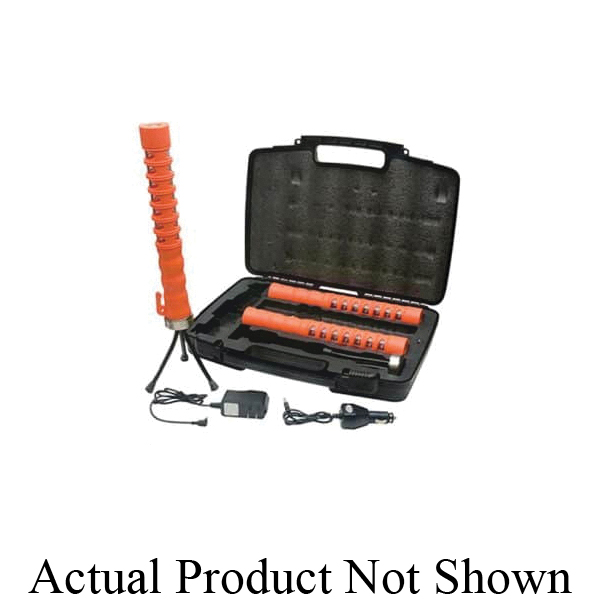 Aervoe 1165 Super Baton Traffic Flare With Red Rechargeable LED, Red