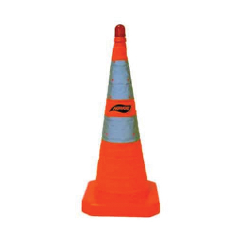 Aervoe 1191 Collapsible Safety Cone, 28 in H, Orange Cone