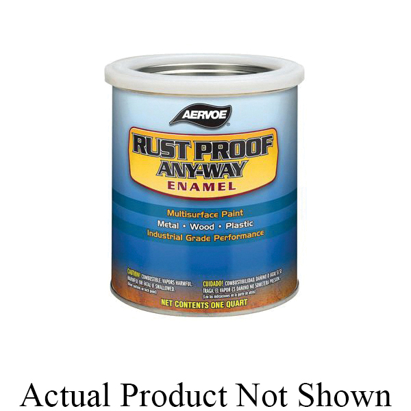 Aervoe 303Q Rust Proof Any-Way Enamel, 1 qt Container, Bulk Liquid Form, Safety Blue, 450 sq-ft/gal Coverage, 72 hr Curing