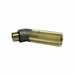 AirSpade ASU4045AA 4000 45 deg Angled Adapter, For Use With 4000 Series Guns, 1-1/8 to 12 in Inlet, 1-1/2 in Dia, Brass, Domestic