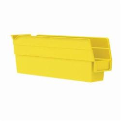 Akro-Mils 30110YELLO Shelf Bin, 11-5/8 in L x 2-3/4 in W x 4 in H, 54 cu-in, Yellow