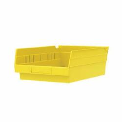 Akro-Mils 30150YELLO Durable Efficient Shelf Bin, 11-5/8 in L x 8-3/8 in W x 4 in H, 138 cu-in, Yellow