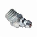 Alemite 1611-B 30 deg Thread Forming Grease Fitting, 1/8 in PTF SAE Special Short Thread, 29/32 in OAL, 19/64 in L Shank, Steel, Trivalent Zinc Plated