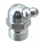 Alemite 1629-B Lubrication Fitting, 1/4-18 PTF Thread, 31/32 in OAL, 11/32 in L Shank, Steel, Trivalent Zinc Plated