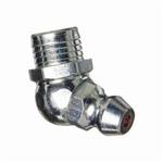 Alemite 1630-B1 65 deg Drive-In Grease Fitting, 45/64 in OAL, 7/32 in L Shank, Steel, Trivalent Zinc Plated