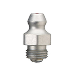 Alemite 1631-B Straight Hydraulic Fitting, 5/16-32 UNEF-2A Thread, 21/32 in OAL, 15/64 in L Shank, Copper/Nickel, Trivalent Zinc Plated