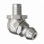 Alemite 1646-B1 65 deg Drive-In Grease Fitting, 45/64 in OAL, 7/32 in L Shank, Steel, Trivalent Zinc Plated