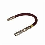 Alemite 317850-1 1-Wire Braid Grease Gun Hose, 12 in L, 4800 psi Working, 12000 psi Burst, 1/8 in MNPTF, For Use With Hand Operated Grease Gun, Elastomeric