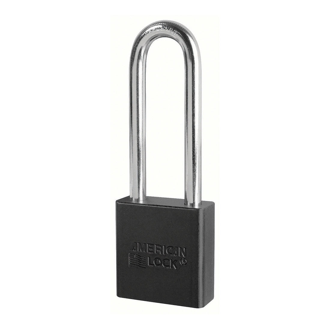 American Lock A1207BLK Rekeyable Pin Padlock, Different Key, Solid Aluminum Body, 5/16 in Dia Shackle, Black, 5-Pin Cylinder Dual Ball Bearing Tumbler Locking Mechanism