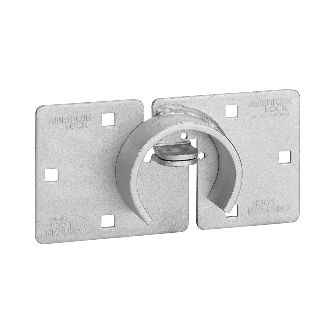 American Lock A801 High Security Hidden Shackle Padlock Hasp, 8-3/4 in L, Steel