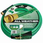 Ames 4008000A All-Purpose Garden Hose, 5/8 in Nominal, 100 ft L, Brass/PVC