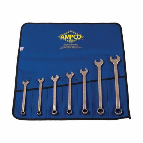 Ampco M-41 Non-Magnetic Combination Wrench Set, 7 Pieces, 3/8 to 7/8 in