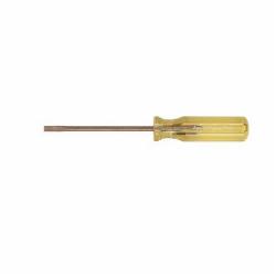 Ampco S-52 Corrosion Resistant Non-Sparking Screwdriver, 1/4 in Cabinet, Alloy Steel Shank, 7-5/8 in OAL, Acetate Handle, Natural, ASTM A342/F2503