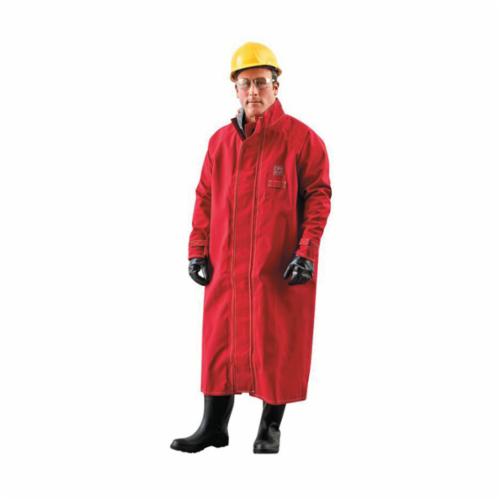 Ansell 666632XL Sawyer-Tower Chemical Resistant Lightweight Jacket With Straight Stitch Seams, Red, CPC Polyester Tri-Laminate/Gore Fabric, 62 in Chest, Resists: Chemical, Stain, Tear and Snag, Specifications Met: NFPA 1992, EN1149-5