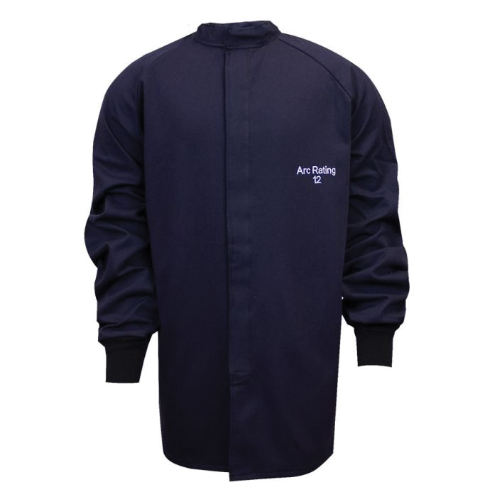 ArcGuard C04UP032X32 Arc Flash Coat, 2XL, Navy, Westex UltraSoft, 49 to 53 in Chest, Resists: Flame, ASTM F1506, CAT 2, CSA Z462, NFPA 70E, OSHA 1910.269
