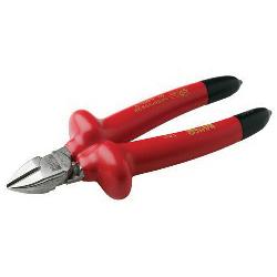 Bahco 2171V-180 Side Cutting Plier, 2.8 mm Copper, 2.5 mm Iron, 2 mm Piano Wire, 22 mm H x 24 mm W x 12 mm THK Alloy Steel Jaw, 180 mm OAL