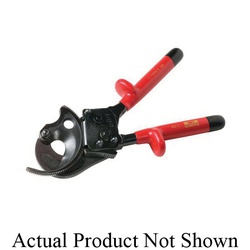 Bahco 2806-35V Ratchet Cable Cutter, 1-1/2 in Cable/Wire, 9 in OAL, Steel Jaw