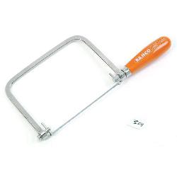 Bahco 301 Coping Saw, 6-1/2 in L Carbon Steel Blade, Beech Wood Handle