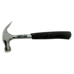 Bahco 429-16 Claw Hammer With Tubular Manganese Steel Shaft, 325 mm OAL, 450 g Head, Rubber Handle