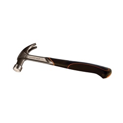 Bahco ERGO 529-16-L Claw Hammer, 343 mm OAL, 16 oz Head, Rubber Handle