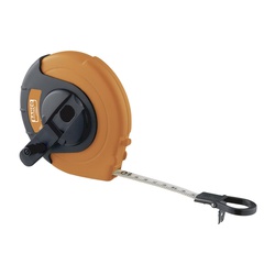 Bahco LTB-10-E Deluxe Construction Grade Long Measuring Tape, 10 m L x 13 mm W Blade, Nylon/Fiberglass Blade, Imperial/Metric Measuring System