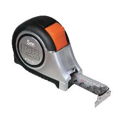Bahco MTS-5-25-E Double Sided Measuring Tape, 5 m L x 25 mm W Blade, Stainless Steel Blade, Imperial/Metric Measuring System