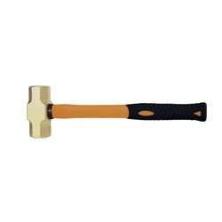 Bahco NS502-1000-FB NS502-FB Non-Sparking Sledge Hammer, 365 mm OAL, 1000 g Aluminum/Bronze Head, Fiberglass Handle