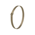 Band-It AS2119 Tie-Lok Smooth ID Cable Tie, 10 in L x 1/4 in W x 0.015 in THK, 304 Stainless Steel