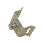 Band-It Signfix D02189 Brack-It 1-Bolt Flared Leg Mounting Bracket With Stainless Steel Bolt, Stainless Steel Washer and Fiber Washer, 200/300 Stainless Steel