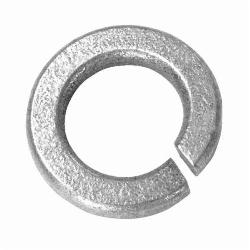 BBI 013014 High Collar Split Lock Washer, 1/4 in Nominal, Medium Carbon Steel, Plain