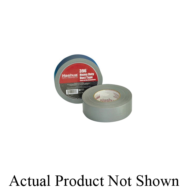 Nashua 1086174 396 Multi-Purpose Duct Tape, 55 m L x 48 mm W, 10 mil THK, Rubber Adhesive, Polyethylene Coated Cloth Backing, Silver