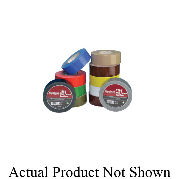 Nashua 1087144 2280 Multi-Purpose Duct Tape, 55 m L x 48 mm W, 9 mil THK, Rubber Adhesive, Polyethylene Coated Cloth Backing, Silver