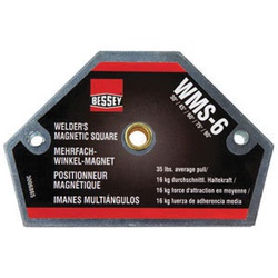 Bessey WMS-6 Multi-Purpose Multi-Angle Magnetic Square, 4 in W x 2-1/2 in H, Ferrite