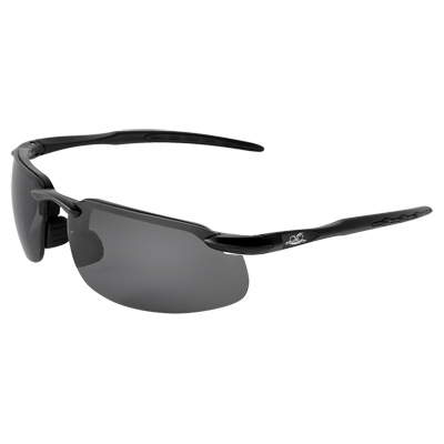 Swordfish Smoke Performance Fog Technology Lens, Matte Black Frame Safety Glasses Half Frame