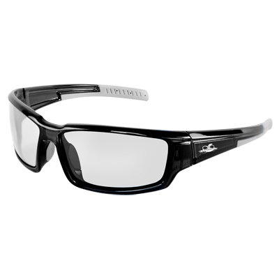 Maki Clear Anti-Fog Lens, Crystal Black Frame Safety Glasses Full Frame