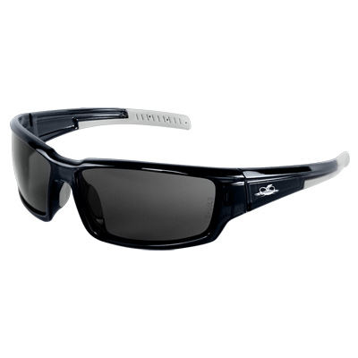 Maki Smoke Performance Fog Technology Lens, Crystal Black Frame Safety Glasses Full Frame