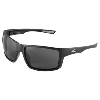 Sawfish Smoke Anti-Fog Lens, Matte Black Frame Safety Glasses Full Frame