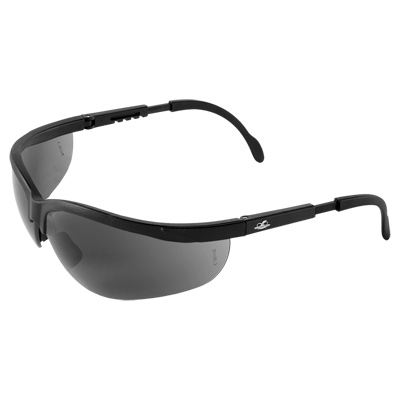 Picuda Smoke Lens, Matte Black Frame Safety Glasses Half Frame