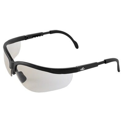 Picuda Indoor/Outdoor Lens, Matte Black Frame Safety Glasses Half Frame