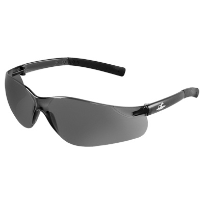 Pavon Smoke Anti-Fog Lens, Frosted Black Frame Safety Glasses Frameless